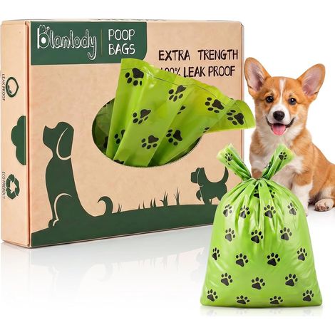 Sac A Crottes Chien Biodegradable avec Poignées 300 Pcs Sac Chien (1/5)