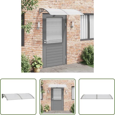 Polycarbonat -  Türvordach Grau 150x75 cm Polycarbonat (1/5)