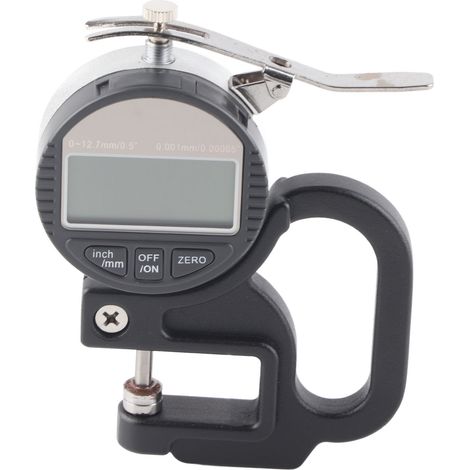 Misuratore digitale di spessore per carta e tessuto Xiuganpo, 0-12,7 mm, precisione 0,001 mm, strumento di misurazione per pellicole in pelle e tessuti metallici.