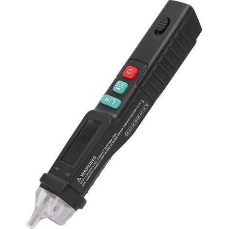 Lápiz detector de voltaje CA, apagado automático, pantalla HD, comprobador de voltaje de alta sensibilidad de 12 a 1000 V. (1/5)