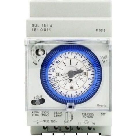Minuterie Mécanique Analogique 24H Programmable Quotidien 110V 220V Réglage 15 Min Relais Commutation (1/4)