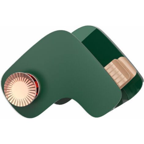 1 Hair dryer holder, Wall-mounted hair dryer holder, Hair dryer holder without drilling with cable support, Hair dryer holder Hair dryer holder to stick on for wall mounting (Green) (1/5)