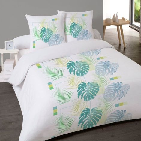 Housse de couette 240x220 DION + 2 taies 100% coton (1/3)