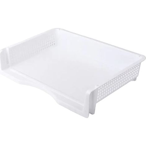 Organisateur de documents, design empilable, matériau durable, blanc-337x240x70mm (1/2)