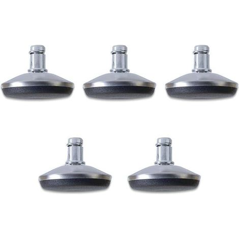 Chaise de bureau Chaise de bureau Roues de rechange Roulettes pivotantes pour pied fixe fixe Diamètre 7/16" (11 mm) Tige compatible avec la plupart des chaises de bureau