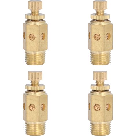 Kit de 4 silencieux pneumatiques en laiton pour réduire le bruit d'échappement (1/5)