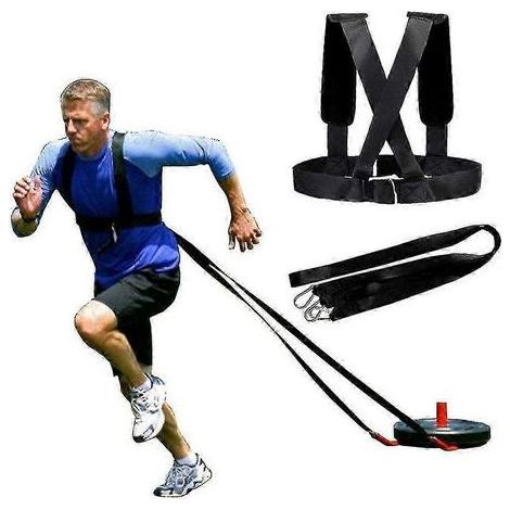 Entraîneur à résistance assistée par sangle de tension de pneu lesté pour traîneau de vitesse (1/3)