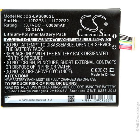 NX - Batterie tablette 3.7V 6300mAh - L11C2P31L11M2P31L12D2P31 (1/3)