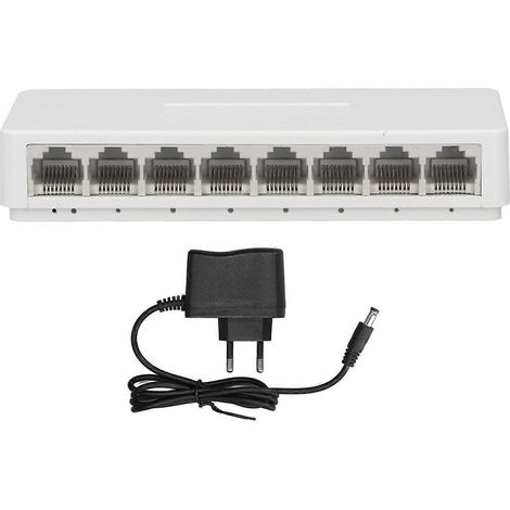 8-Port Gigabit Unmanaged Ethernet Switch Heimnetzwerk-Hub Ethernet-Splitter für Überwachungskameras