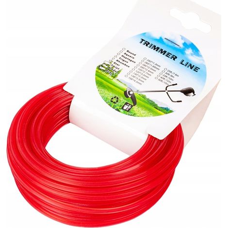 FILO PER DECESPUGLIATORI, TAGLIARPI, TAGLIAERBA, STELLA 2,4 MM x 15 M, RESISTENTE, TEDESCO
