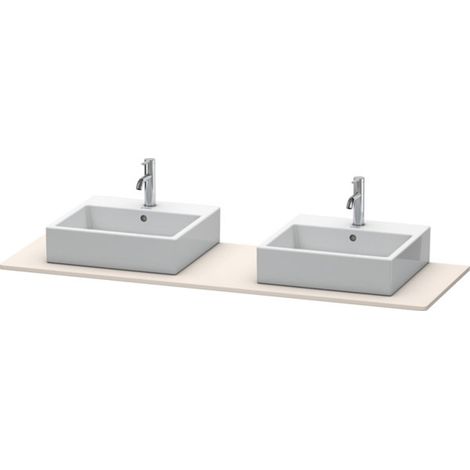 Console Duravit XSquare 063H, 1600x 550 mm, 2 découpes, (1/3)