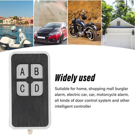 315 MHz Wireless RF Remote Control for Electric Bikes and Automatic Gates – 4 Buttons, Anti-Theft Security (1/4)