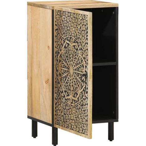 Buffet,Armoire latérale 40x33x75 cm bois massif de manguier CFW168066 (1/5)