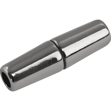 RAYHER - CHIUSURA IN PLASTICA MAGNETICAAD OLIVA 28X8MM - COLORE ARGENTO
