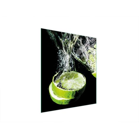 Planche à découper en verre 45x52 vert citron (1/5)