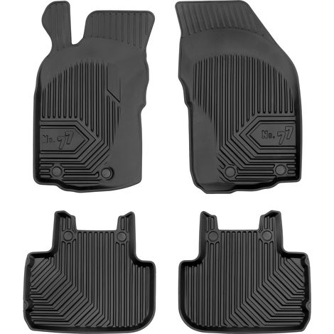 Tapis de Sol de Voiture pour Alfa Romeo 147 2000-2010 TPE Imperméable Noir 4Pcs (1/5)