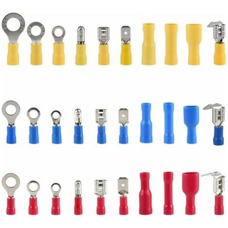 NALOOKAMIC Coffret Assortiment 480 Cosses Electriques Connecteurs Simple Sertissage avec Boîte de Rangement