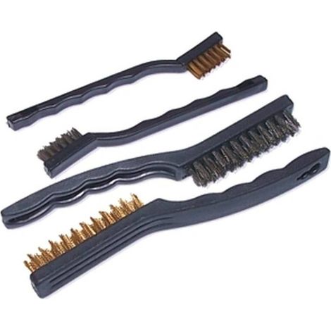 Jeu de Brosses 4x - 2x 40mm 2x 85mm en Laiton et Nylon - Polyvalent et Efficace - Usage intensif - Beast