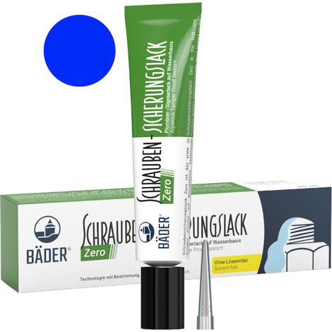 Bäder Schraubensicherungslack Zero 20 ml Tube blau 12 Stk