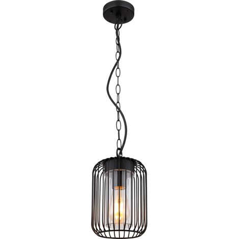 Globo - suspension - Nina - noir - métal - Ø 16cm - E27 - 31985H (1/5)