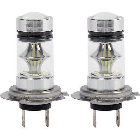 paire d'ampoules LED H7 haute puissance 100 W, 20 LED, pour phares antibrouillard de voiture, blanc 6000 K (1/5)