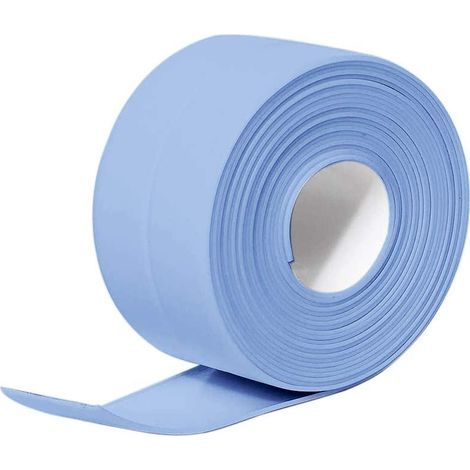 Joint Silicone Salle de Bain,Ruban d'étanchéité Bande Etancheite Autocollanteétanche PE pour Baignoire,Douche,Toilettes,Cuisine,Evier,Sol,Mur,Coin de Protection-Bleu (1/5)