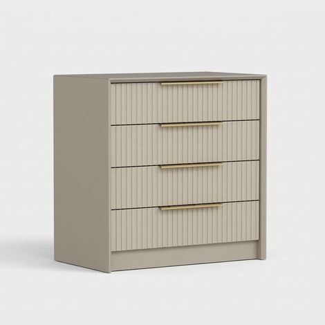 Moderne Kommode 4 Schubladen platzsparend Kale Luxe