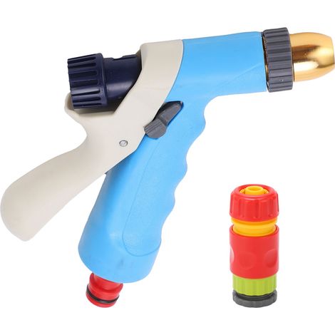Pistolet d'arrosage haute pression tête cuivre buse lavage voiture outil jardin 11834 (1/5)