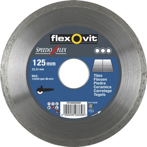 Disques diamant 125mm pour carrelage céramique et porcelaine SPEEDOFLEX - Flexovit