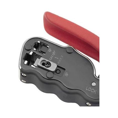 ck Alicates de engaste compactos negros para RJ11 y RJ45