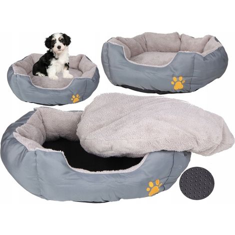 Cuccia morbida e spessa per cani o gatti con cuscino antiscivolo, divano 57 cm