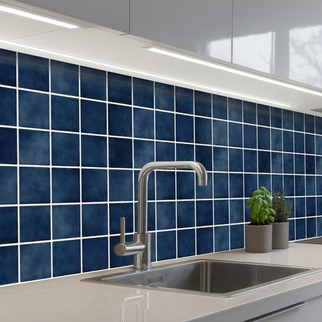 SALPICADEROS DE COCINA Azulejo - Moderno - Azul 250x60