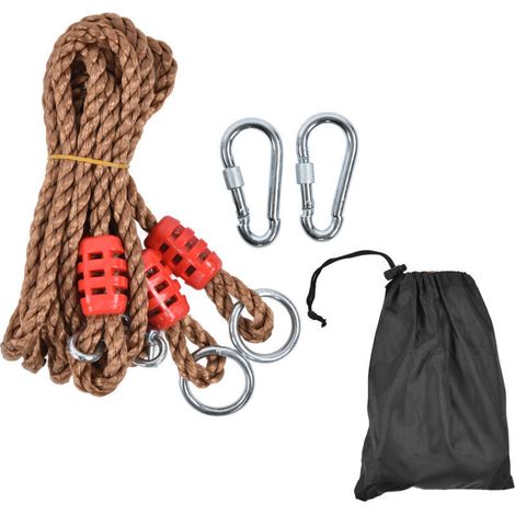 Rallonge de hamac balanoire pour enfants, en métal PE avec boucle de connexion, sac de rangement pour jardin extérieur (1/4)