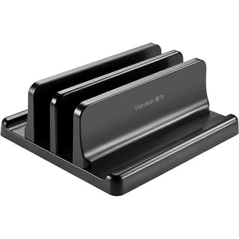 Verstellbarer vertikaler Laptopständer, schwarz (1/5)