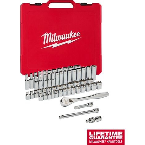 Milwaukee Set di 56 chiavi rosse con cricchetto 3/8" (1/5)