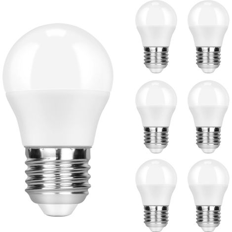 GBLY E27 LED Warmweiss Lampe - 5W Glühbirne Ersatz 50W Leuchtmittel 3000K Warmweiß Birne Energiesparlampe Kein Flimmern für Wohnzimmer Küchen Esstisch Bar Nicht Dimmbar 6er Pack