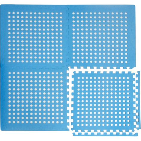 Tapis de Piscine 1,59 m² - 4 Tapis de Sol EVA 62x62 Jeu de Dalles de Protection (1/5)