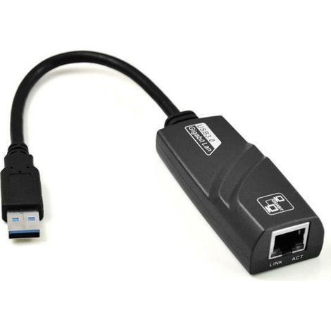Adaptador de red LAN Ethernet Akyga AK-AD-31 USB 3.0 RJ45 con cable de 15 cm. (1/2)