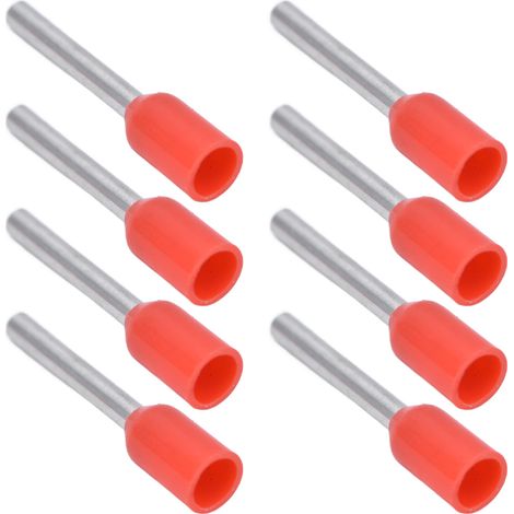 1000 isolierte Aderendhülsen (20 AWG), rote Crimp-Steckverbinder, Crimp-Set E7512 (1/5)