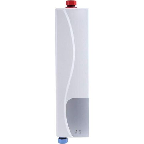 Mini Chauffe-eau électrique sans réservoir, 220V Chauffe-eau électrique instantané sans avec soupape de surpression Chauffe-eau avec lumière LED pour cuisine salle de bain 3000w