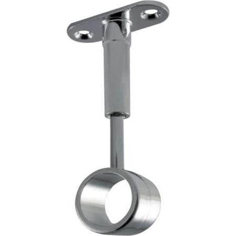 SUPPORTO CENTRALE PER TUBI ROTONDI Ø20MM- IN ZAMA - CROMATO