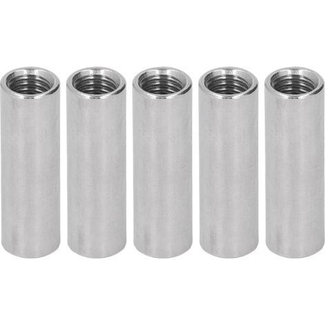 M12-Zylindermuttern, 5er-Pack, Edelstahl 304, Innengewinde, Rundverbinder zur Befestigung (1/5)