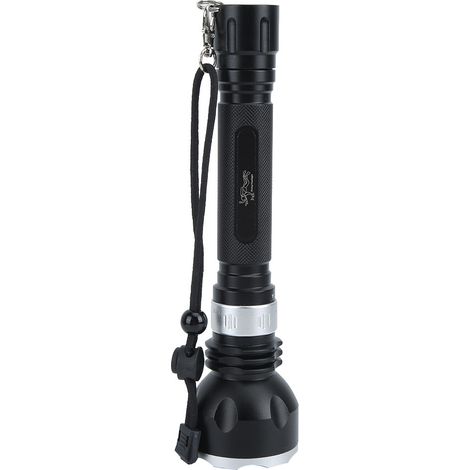 Lampe torche de plongée LED en alliage d'aluminium, étanche et puissante, pour activités de plein air, jusqu'à 100 m de profondeur, idéale pour l'escalade et le camping (P1). (1/5)