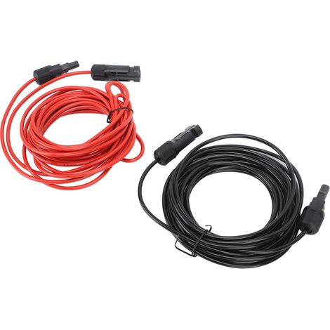 m langes Solarkabel, 2,5 mm² 12 AWG Photovoltaik-Verlängerungskabel, schwarz-rotes Kabel für Solaranlagen, Haus, Geschäft, Wohnmobil (1/5)