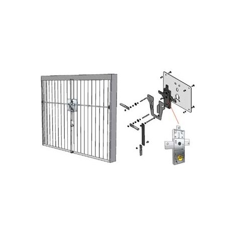 Kit Sicurezza Serratura Serranda Basculante Doppia Mappa K8653