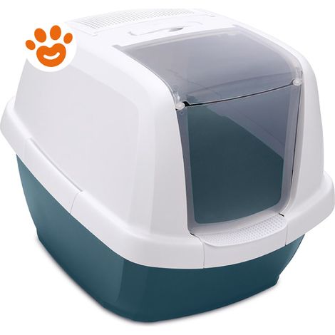 Imac Maddy Lettiera Chiusa (62x49,5x47,5cm) - Bianco/Blu - Lettiere