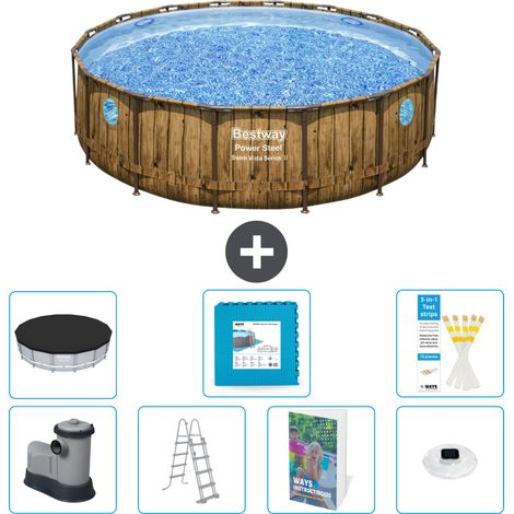 Bestway Bestway Power Steel Ronde - 488x122 cm - 8-pièces S674 (1/4)