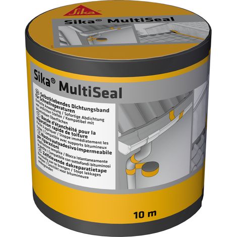 Sika – Rouleau d'étanchéité bitumineux 150mm x 10m – Auto adhérent pour toitures et supports bitumineux – Application facile à basses températures