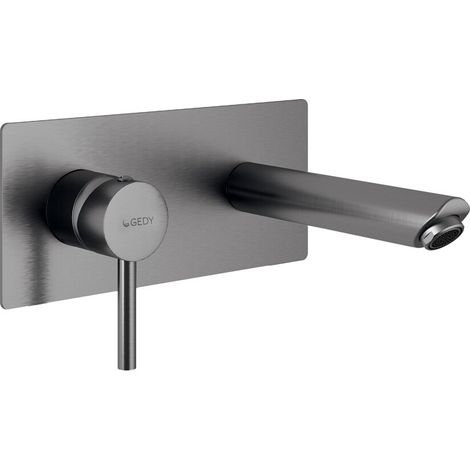 Miscelatore lavabo da incasso in acciaio inox canna di fucile Garda di Gedy (1/2)