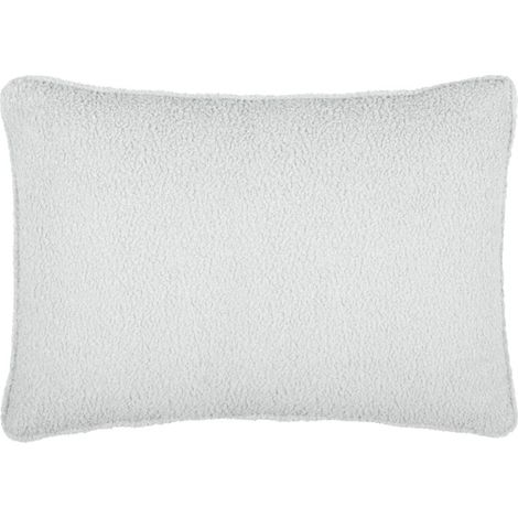 Coussin Paddou Écru – 40 x 60 cm – Effet bouclette - 40x60cm - Ecru (1/2)